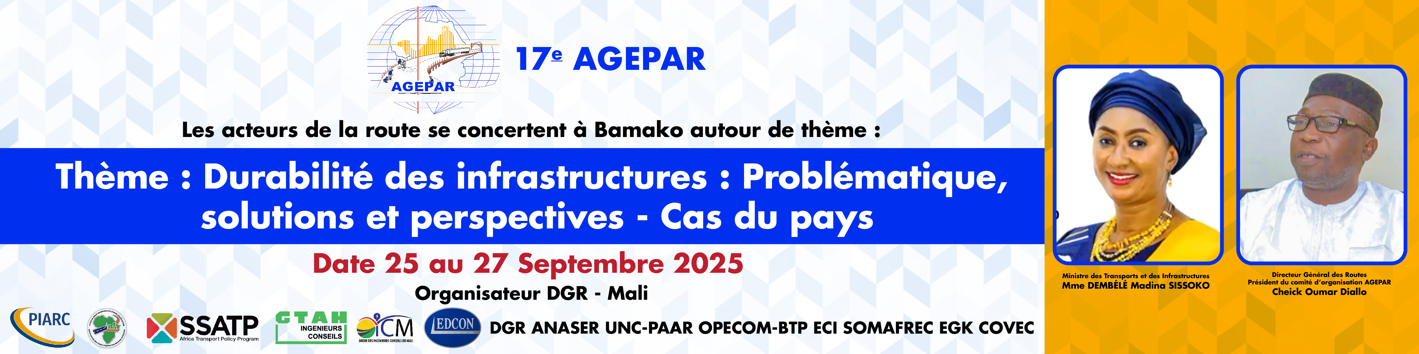 Banderole 17e Assises AGEPAR - Version 2