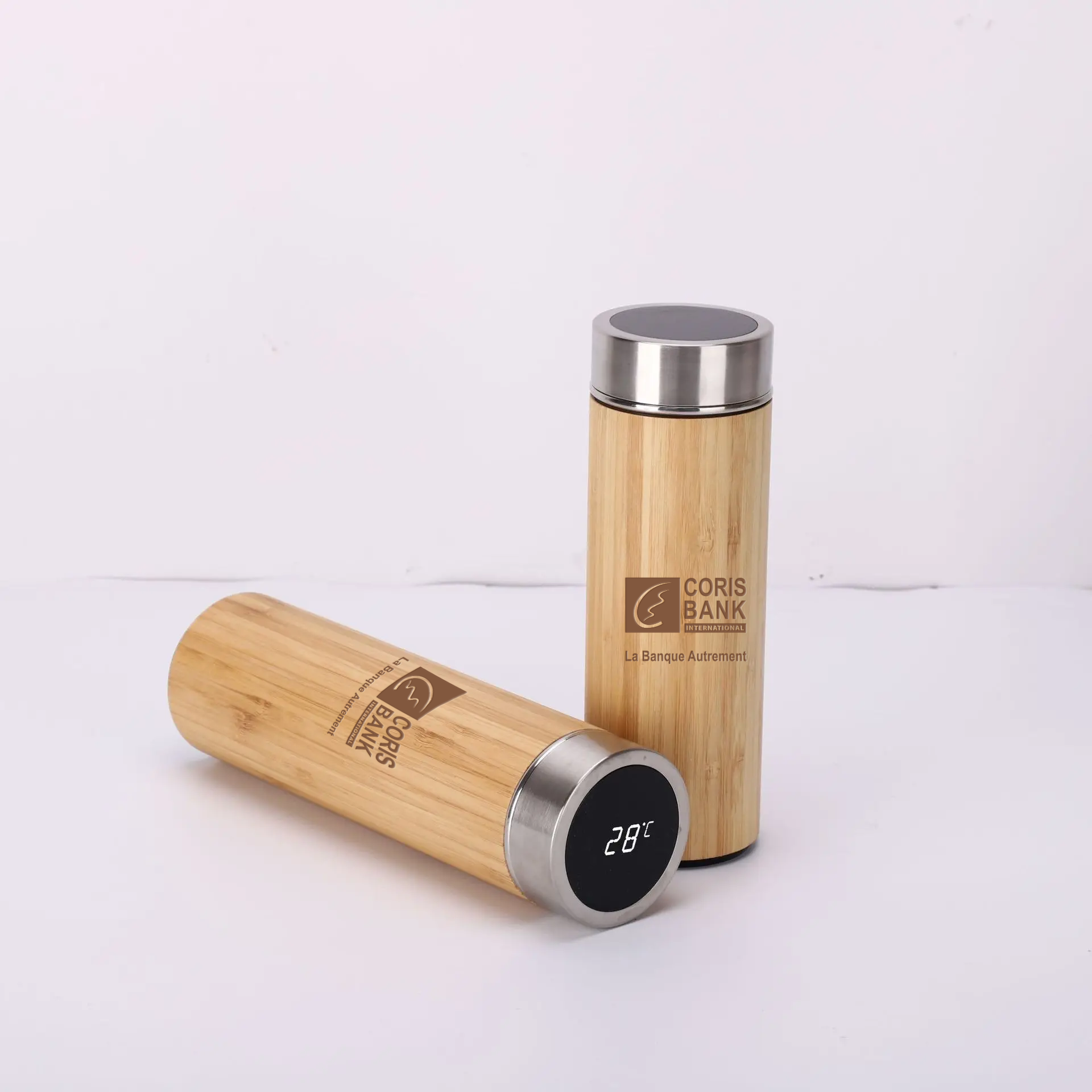 Thermos en Bambou CORIS BANK avec Affichage Température